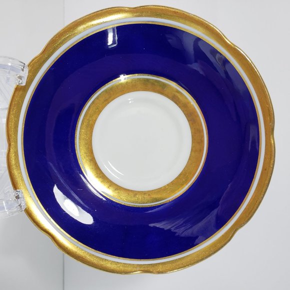 Vintage Collingwoods  English Teacup Cobalt Gold - Picture 5 of 11
